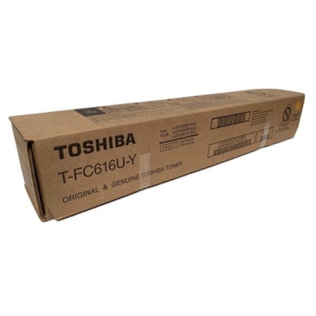 Toshiba Toshiba Yellow Toner Cartridge, 39,200 Yield TFC616UY